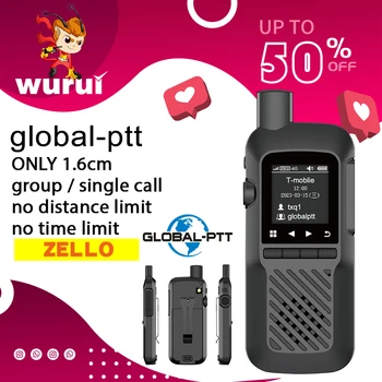 Wurui U1 4G global-ptt walkie talkie радио POC мини-радиокоммутатор Портативная sim-карта lte мобильный интернет дальнего действия автомобиль отель работа