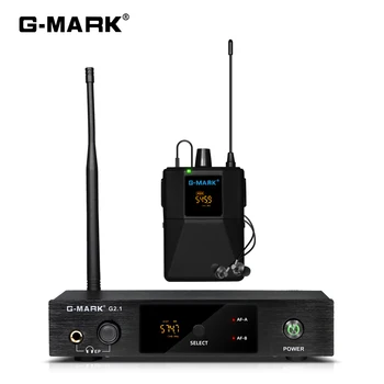 Внутриканальный монитор G-MARK G2.1IEM UHF Моно Беспроводная частота возврата, выбираемая для выступления сценической гитары, студийной группы, DJ